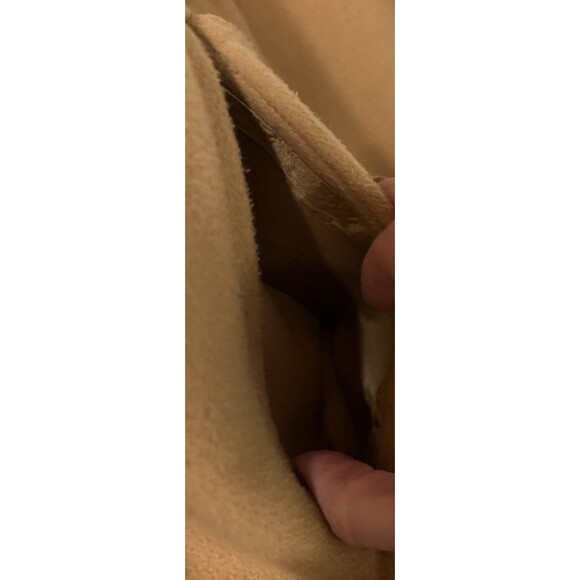 Kate Hill Women’s blend camel Pea Coat short Size 14 Rayon-Polyester Blend - Picture 7 of 7